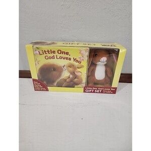 Little One, God Loves You Gift Set (Book & Plush)‎ Christian Baby Gift